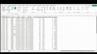 Supply Chain Analytics Tools 101 - Pivot Table 01