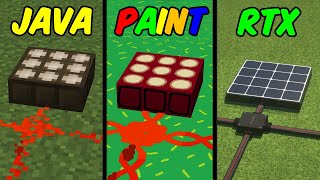java vs paint vs rtx