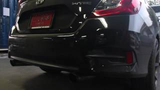 คลิปเสียง ท่อนปลาย ท่อคู่ ชุด KIT แบบยิงตรงไม่มีหม้อพักปลาย HONDA CIVIC FC 1 8