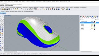 Modelo en Rhinoceros de un Mouse