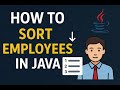 Sort employee List using Java 8 | Java Interview Question | Comparable
