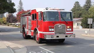 Felton and Santa Cruz FD Responding Code 3 to a Fire Alarm