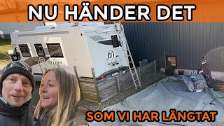 Avtäcker Husbilen - Fint väder - Våren är på G!