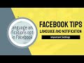 facebook language and notifications options tips facebook language and notifications options tips