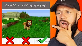 SPRAWDZAM SWOJĄ WIEDZĘ O MINECRAFTCIE!