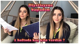 Diyetisyene başladım | Aç kalmadan 1 haftada kaç kilo verdim ?