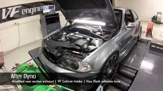 E46 M3 Dyno: VF Cold-air intake | Hex Flash software tune