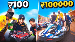 Himlands Gang Rs 100 vs Rs 1,00,000 Super Car Race Challenge