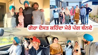 ਗੋਰੇ ਦੋਸਤ ਨੇ ਆਪ ਘਰੇ ਆਕੇ ਪੱਗ ਬਨਵਾਈ || Family Road Trip after a Long Time through CLOUDS 😮 😯