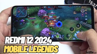 Redmi 12 Mobile Legends Gaming test Update 2024 |  Helio G88, 90Hz Display