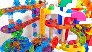 Marble run race  ☆ Summary video of over 10 types of Colorful marble .Compilation  long video !