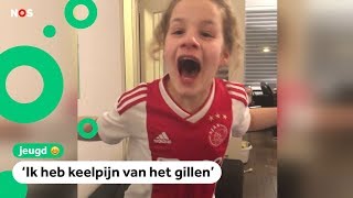 Superfan Esra dolblij na stunt van Ajax