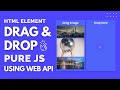Drag and drop JavaScript HTML element