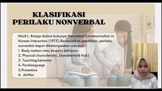 Presentasi Perilaku Verbal dan Nonverbal dalam Konseling