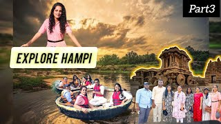 hampi vlog part 3 || Coracle ride || underground Shiva temple || stone chariot || virupaksha temple