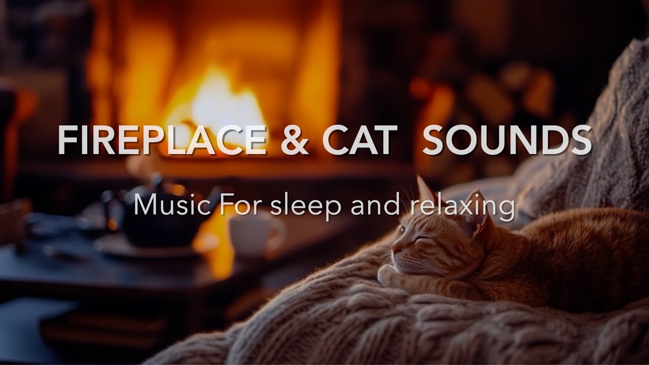 Fireplace Soft Piano Crackling Fire For A Warm Peaceful Holiday