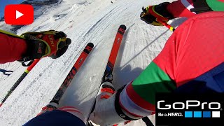GoPro Skiing: Giant slalom and Slalom training in HD