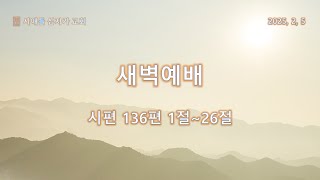 시애틀 십자가 교회 2025년 2월 5일 새벽예배