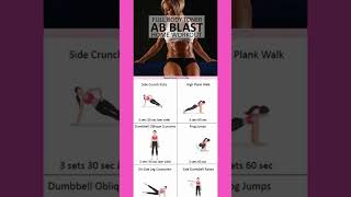 COMPLETE 20 MIN ABS WORKOUT (From Home)..abs blast workout at home or gym health fit workout