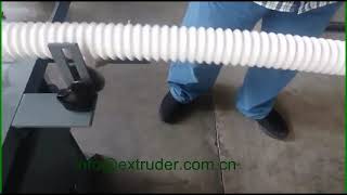 Corrugated basin flex drain pipe machine