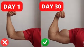 get bigger arms in 2 week/How build biceps and triceps at home?