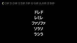 【移動ド】【M2度 上】音程跳躍トレーニング【下降 上昇】