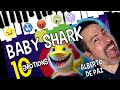 10 EMOCIONES en 1 CANCIÓN!! BABY SHARK - PIANO COVER - Alberto de Paz