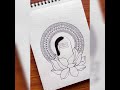 easy and simple shivling with lotus mandala art step by step shiv shorts shiv mandala art