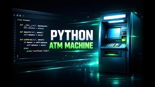 Python OOP ATM Machine Project | PIN Login, Deposit & Withdraw (Beginner Friendly)#python #oop #code