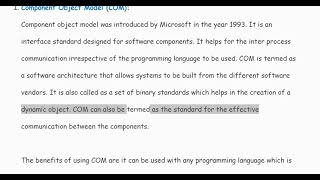 What is COM and DCOM?