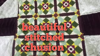 beautiful stitched chusion covers//chusion cover ideas to make at home#handmade#homedecorideas