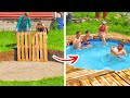 CONSTRUA UMA PISCINA NO QUINTAL || IDEIAS BARATINHAS PARA SUA CASA