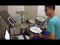 【爵士鼓手魷魚ken®】2016 08 教學😀 鼓手 ；爵士鼓練習1 1 drum cover practice sparxstix 發光鼓棒