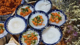 Bánh Bèo Chén /Cách Làm Bánh Bèo Có Xoáy Đồng Tiền đơn giản  /Hoang Oanh TV Món Ngon Gia Đình