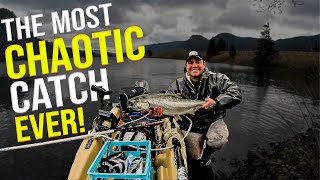 Early Spring Chinook! Chaotic Catch @ DRANO LAKE