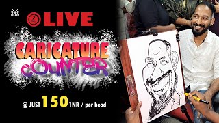 How to draw LIVE caricature/ Real time live caricature / ASMR /  by Velvom