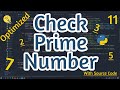 Check Prime Number in Python - The Optimised Way [Explained] DeepScript