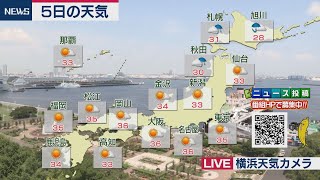 ８月５日の天気