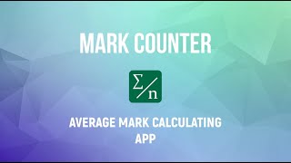 Mark Counter - GPA, average mark calculating app