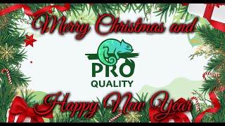 Warm Wishes from ProQuality: Merry Christmas and a Prosperous New Year!