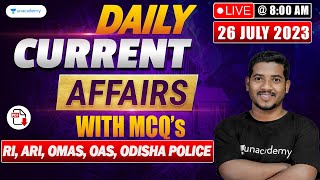 Daily Current Affairs Live | 26 July 2023 |  Bibhuti Sir