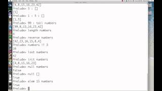 Haskell 2c: Lists