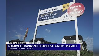 Nashville ranks 9th for best buyer's market