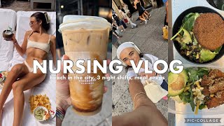 VLOG | last 3 night shifts on orientation & my best friend moved to nyc!