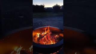 Concrete underneath Firepit EXPLODED !!! Caught on camera