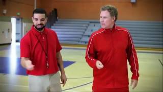 #Drake and #WillFerrell show off a few of their handshakes! 🤝😩😂 @NBAonTNT #WSHH