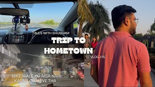 Bike par teen log or unse takkar .. || Trip to hometown || Vlog #18 @shubhampanchal_29