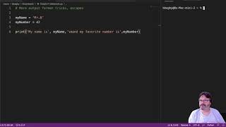 Formatting Output Escapes Python