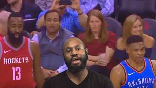 Russell Westbrook Locks Up James Harden - OKC Thunder vs. Houston Rockets NBA Reaction