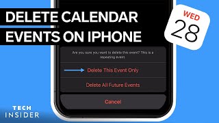 How To Delete Calendar Events On iPhone